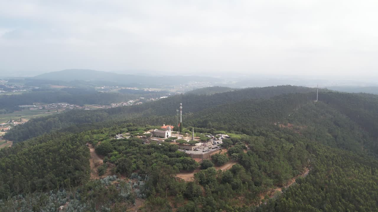 hilltop Chapel of Nossa Senhora da Franqueira on Monte da Franqueira near Barcelos in northern Portugal