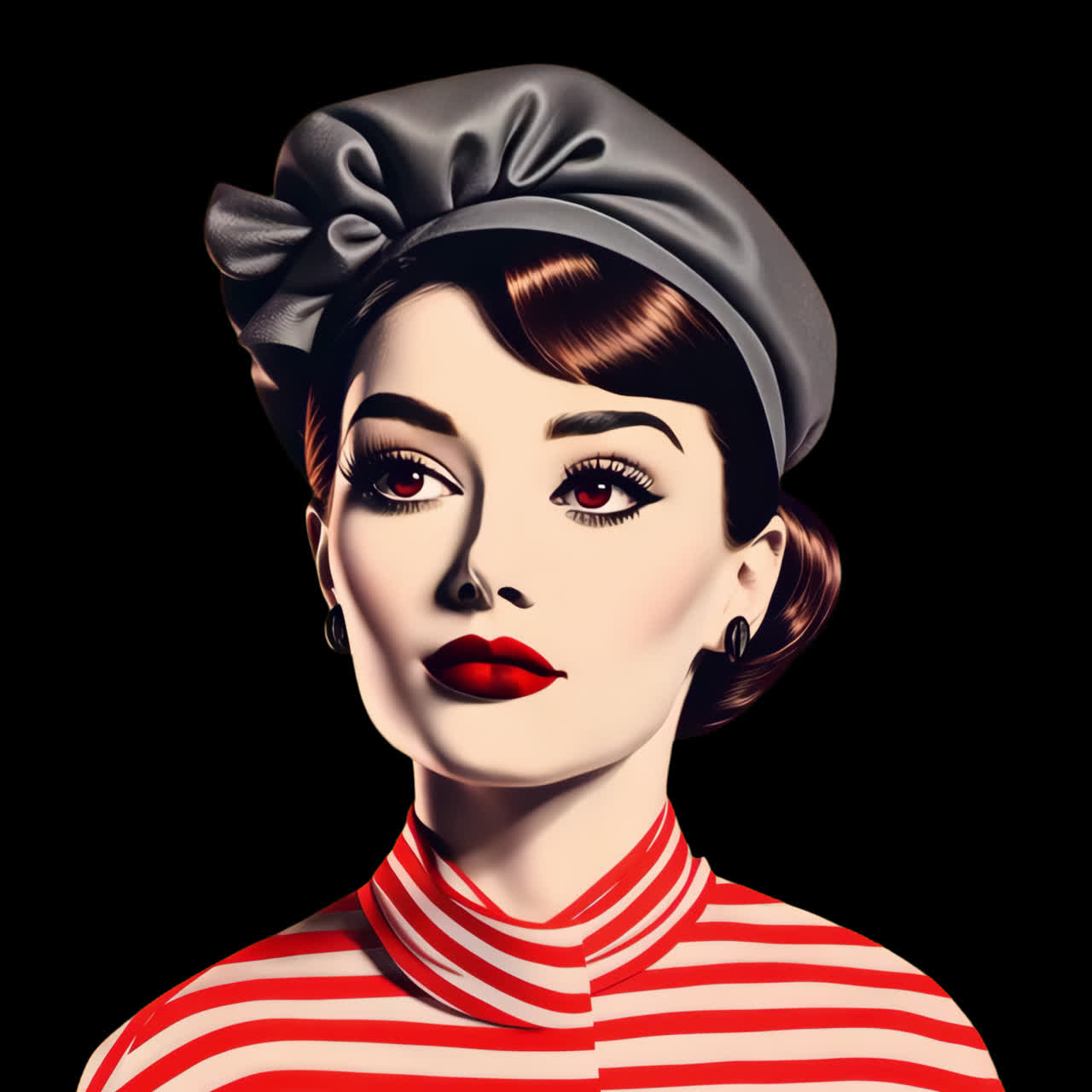 Vintage elegance, moderne flair animeret isoleret aktiv, transparent 4K-video, alfakanal, ProRes