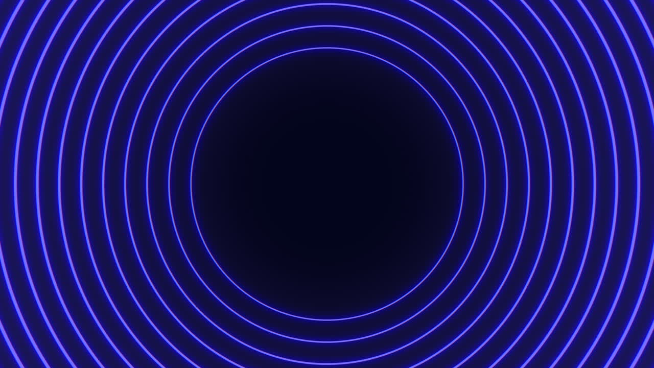 미래의 원형 패턴은 원형 형식의 파란 선을 치는