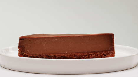 chocolate cheesecake slice