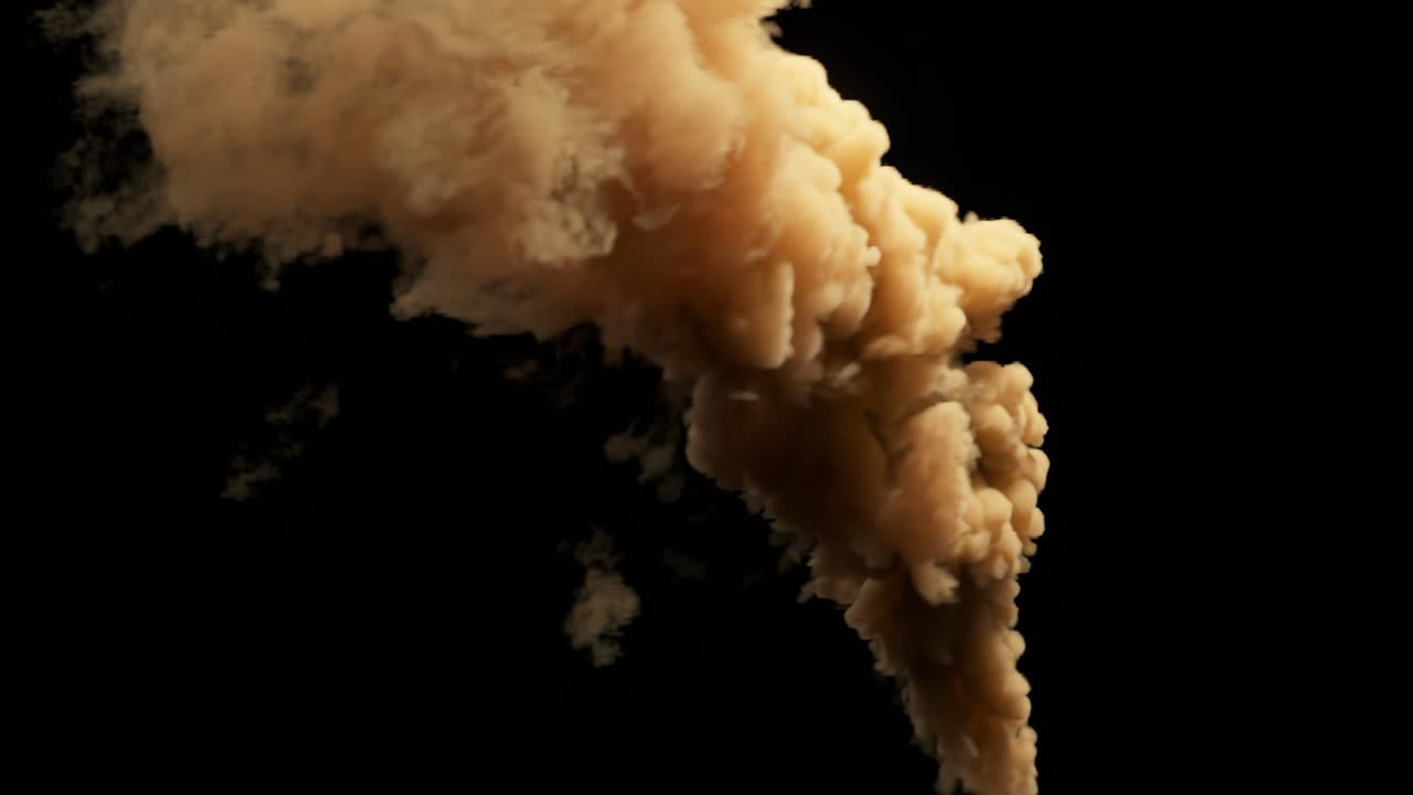 nube de humo marrón