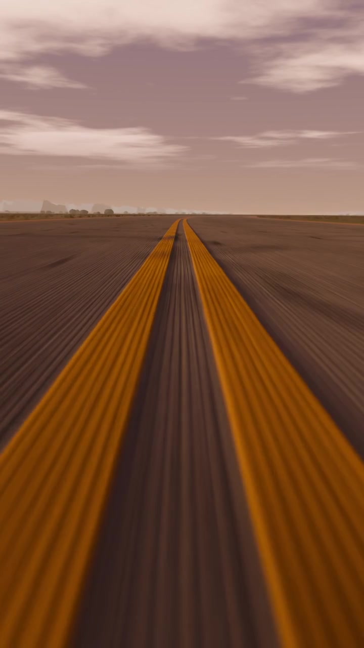 Vertical video: Pushing cam filming yellow ridges receding to horizon across plain