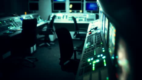 equipment of empty central control room