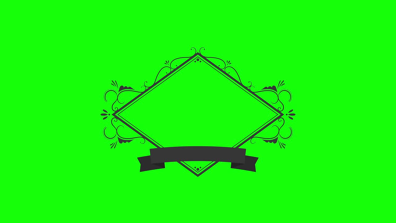 레트로 프레임 3 초 카운트다운 비디오