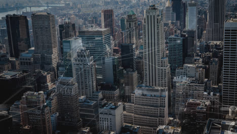 aerial view of city with connections