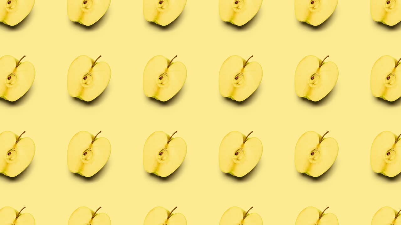 사과 애니메이션 배경 조각