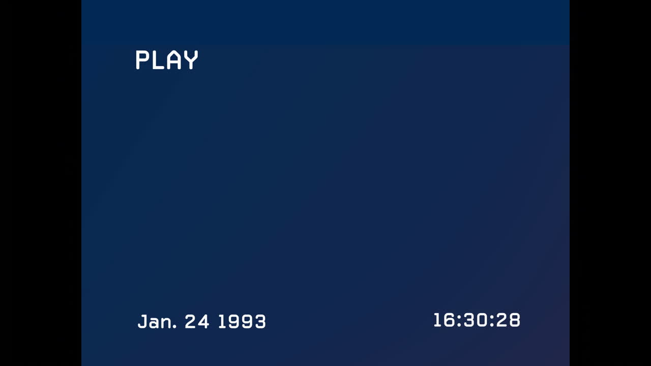 animación de la técnica de glitch en la interfaz de la cámara de video contra un fondo negro