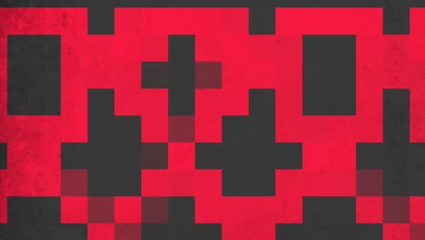 patrón de cuadrícula pixelado abstracto rojo y negro