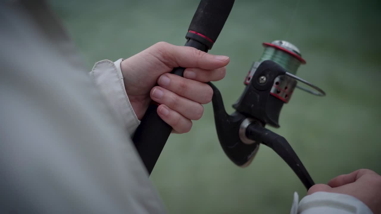 Fishing in the Nueces River in the Texas Hill Country while camping in Chalk Bluff Park on the outskirts of Uvalde, Texas.