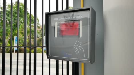 automatic entry gate with key card access