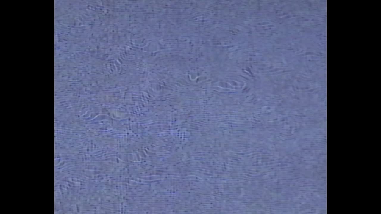 Blue static pattern from VHS tape noise