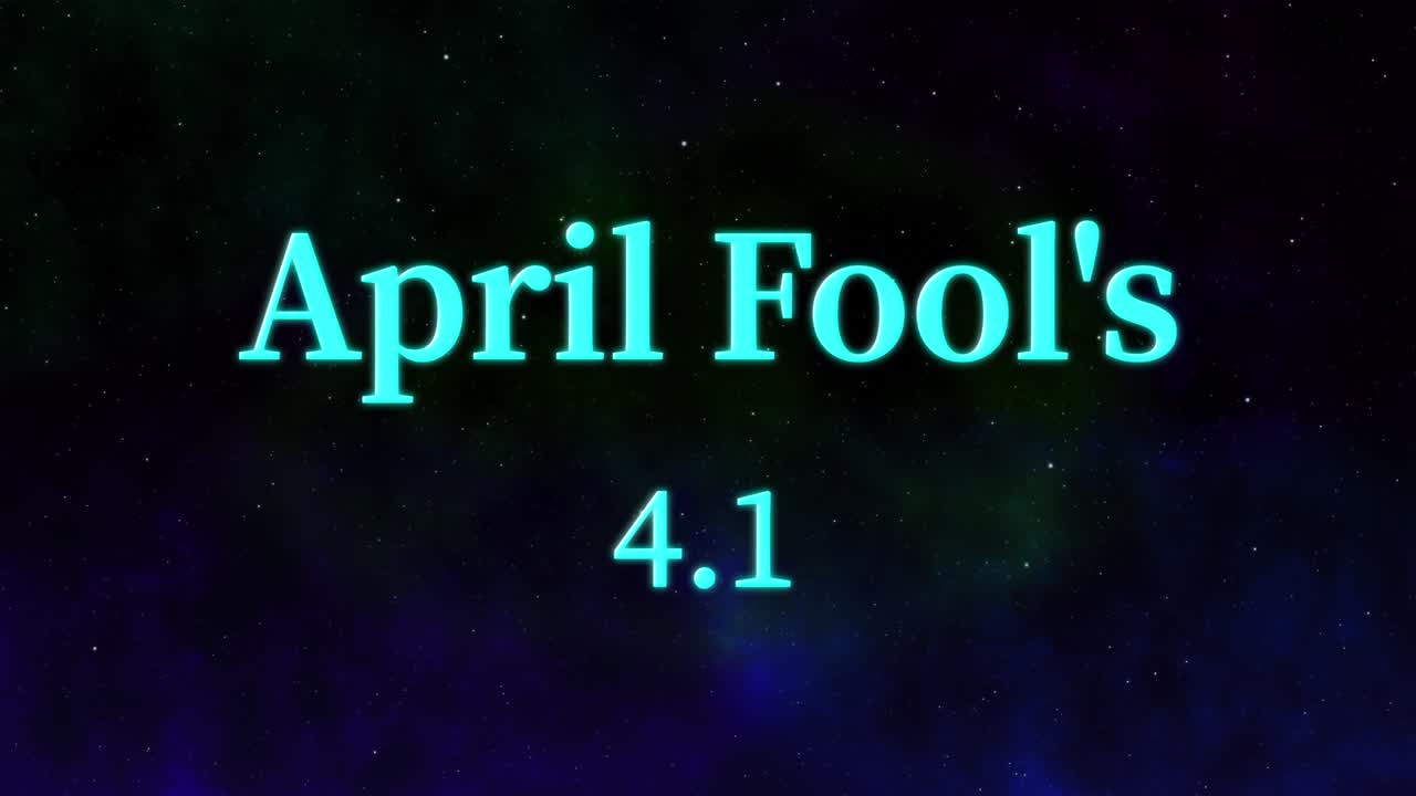 April Fool's English Message Text Animation Motion Graphics