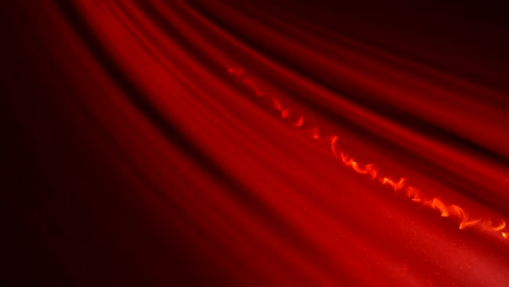 red abstract magic sparks animation.