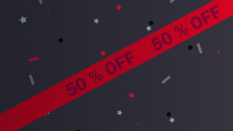 50% off sale banner