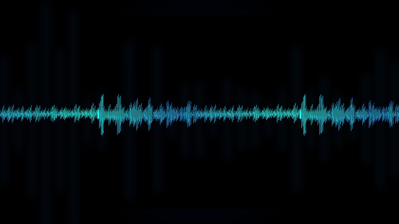 forma de onda minimalista forma de onda de audio. blanco abstracto en el fondo de ondas de sonido negras.