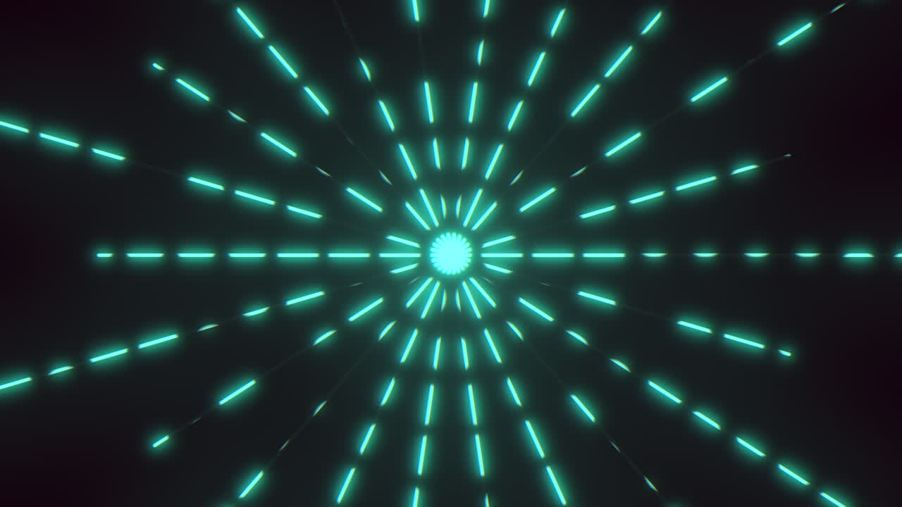 simmetria futuristica punti luminosi in disegno circolare