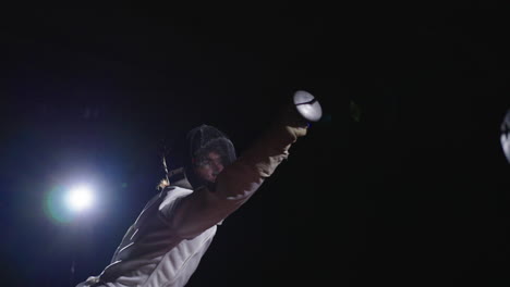 fencer in action during a competition