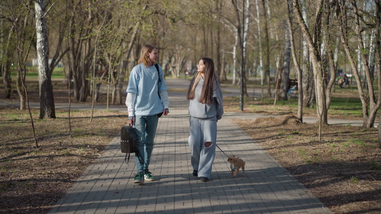 Alegría entre jóvenes excursionistas, jóvenes paseando felices con sus mascotas, adultos y estudiantes compartiendo momentos alegres al aire libre, grupos de jóvenes y estudiantes disfrutando de un día animado al aire libre