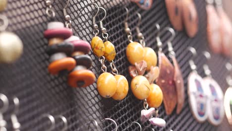 handmade earrings display