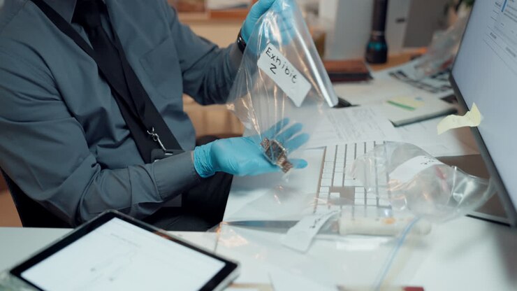 Indagini di scientifica sulla scena del crimine