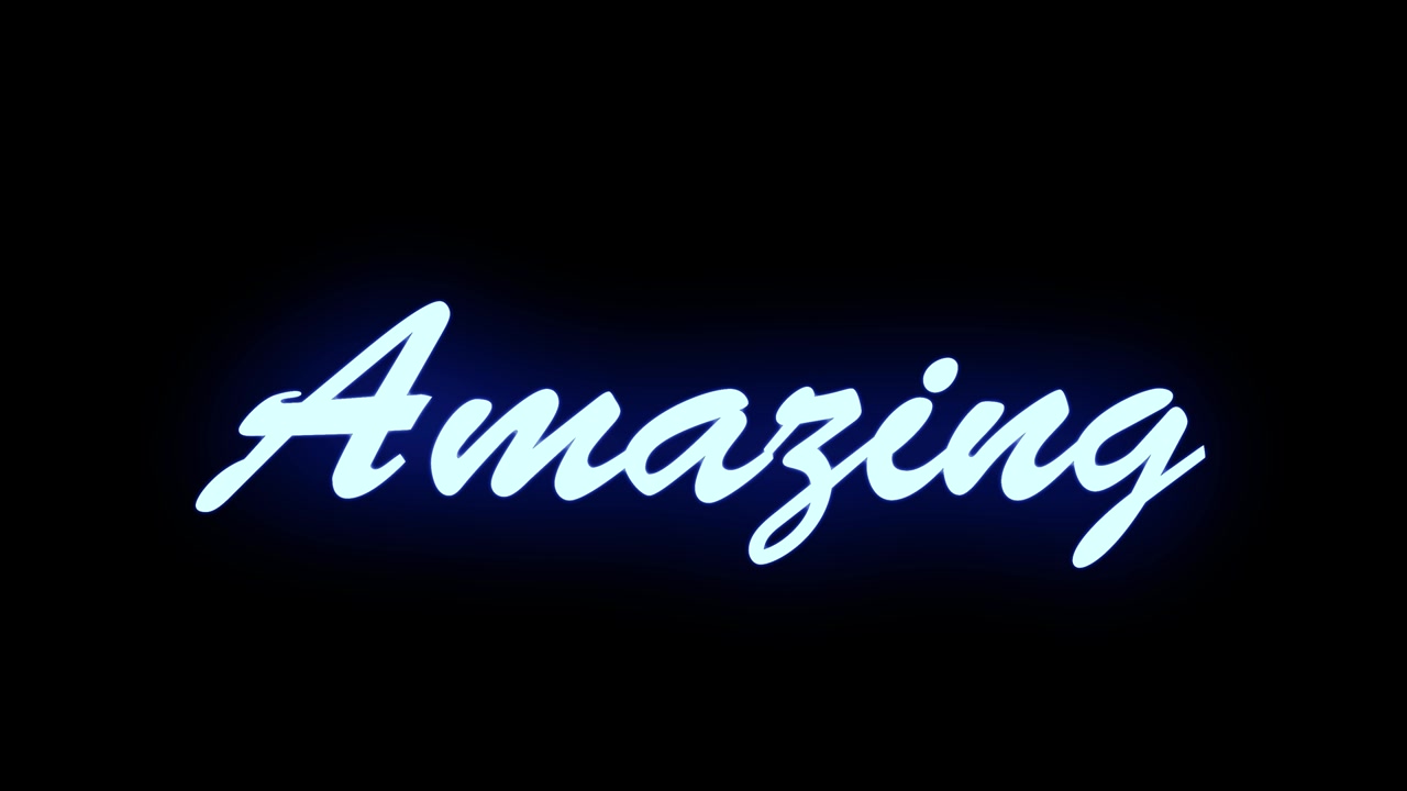 Amazing text animation message motion graphics