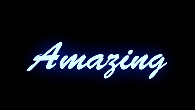 Amazing text animation message motion graphics