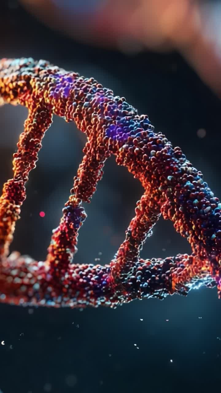 Esplorando la complessa struttura del DNA: un viaggio visivo dettagliato attraverso la composizione genetica e la bellezza molecolare