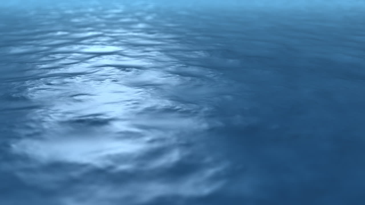 令人放松的海面波动无缝循环视频背景。