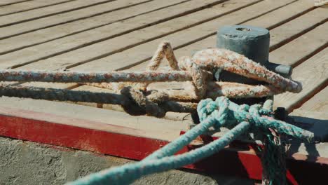 mooring ropes and mooring