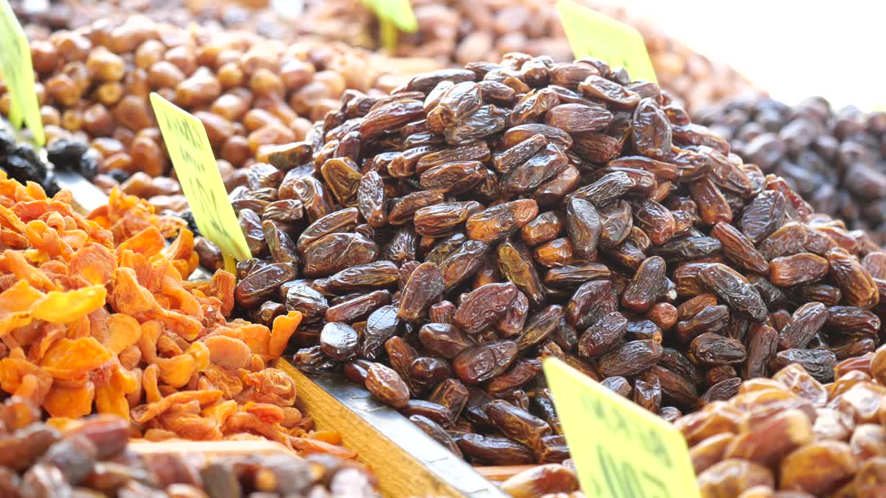 Pile of Dates at a Market