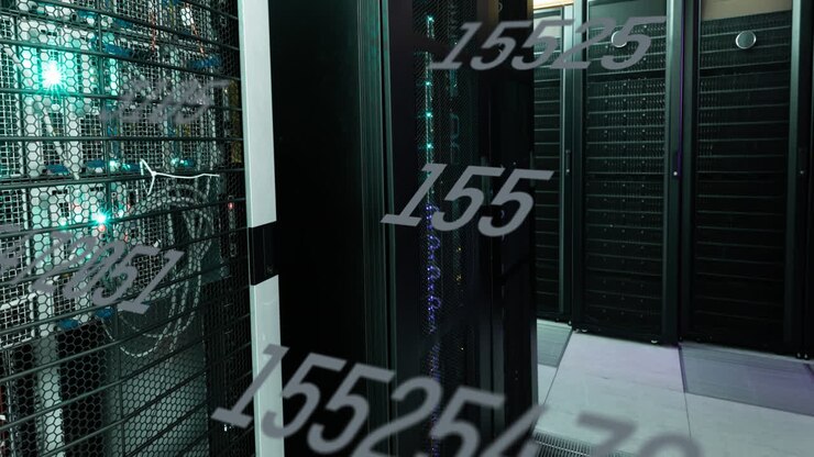 Animation of data processing over computer servers