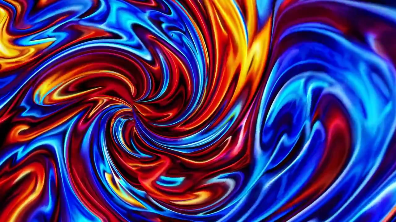 Loop di sfondo con colori liquidi astratti e vibranti