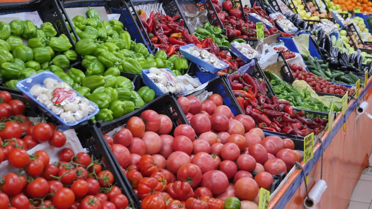 식료품 시장 에서 신선 한 농산물