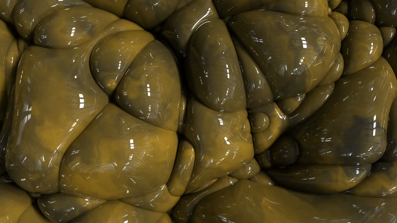 fondo líquido abstracto en bucle 3d. superficie ondulada con ondas. textura convexa vibrante de moda, textil de moda, diseño gráfico en movimiento, textura elástica animada.