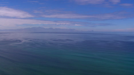 flying over false bay on a beautiful day