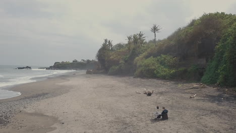 isolated beach in daylight