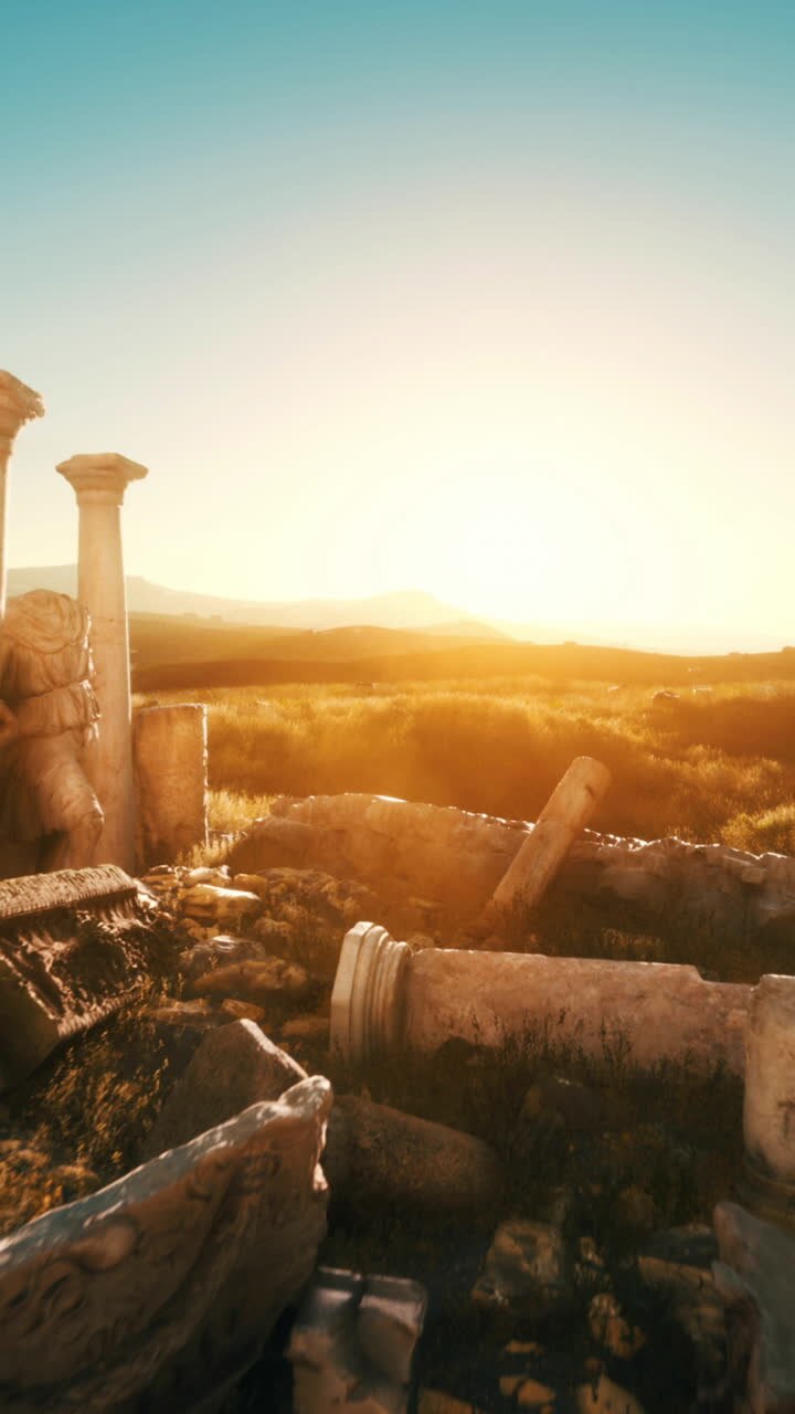 Sunset over Ancient Ruins