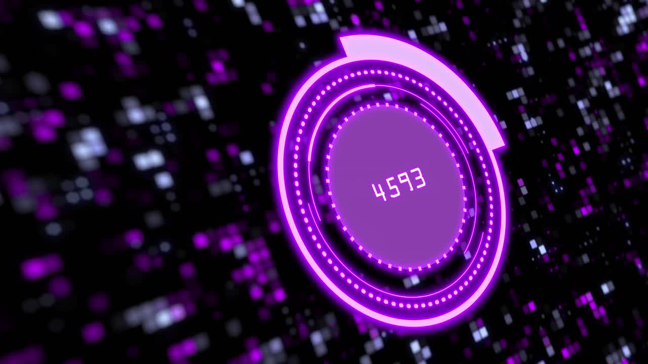 animación de la exploración del alcance sobre columnas móviles sobre fondo negro