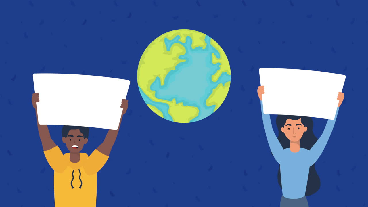 Human rights animation with diversity people and world planet | วิดีโอ ...