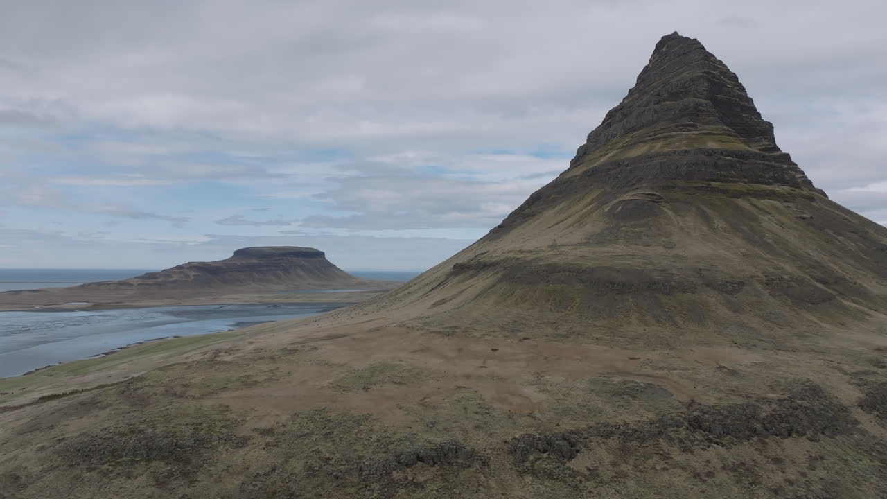 Aerial Splendor: Discovering Kirkjufell's Natural Beauty