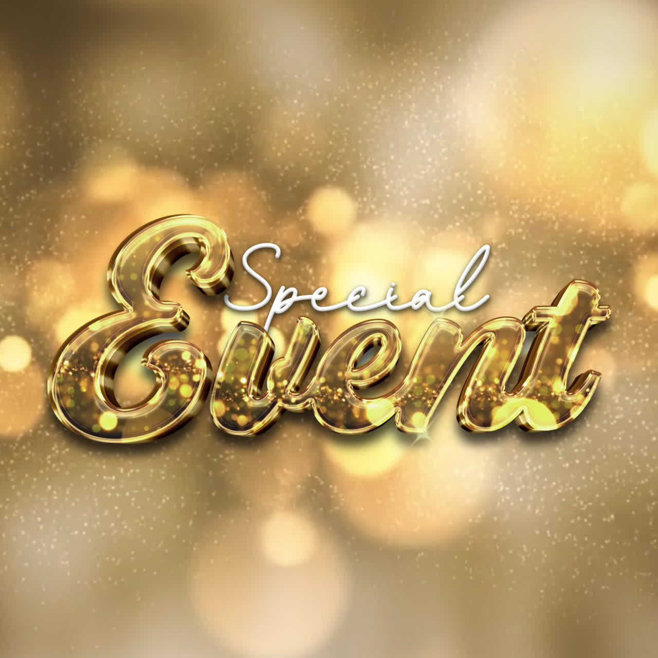 Special Event - Golden Invitation Design