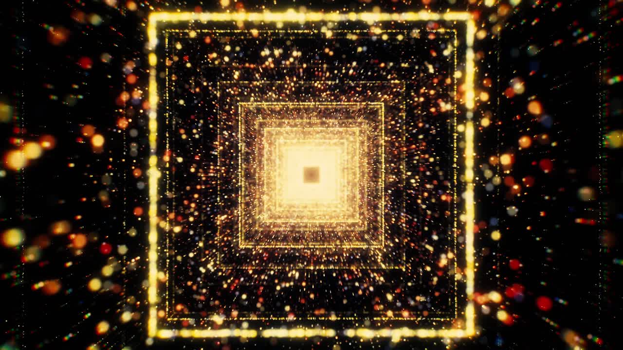 빛나는 추상적인 터널