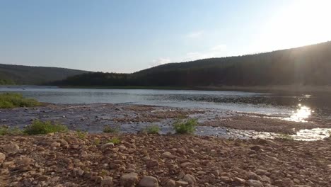 trekking in amazing views of finland
