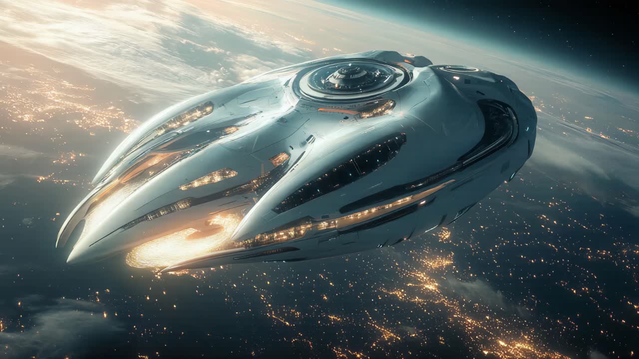 지구 위의 외계인 우주선