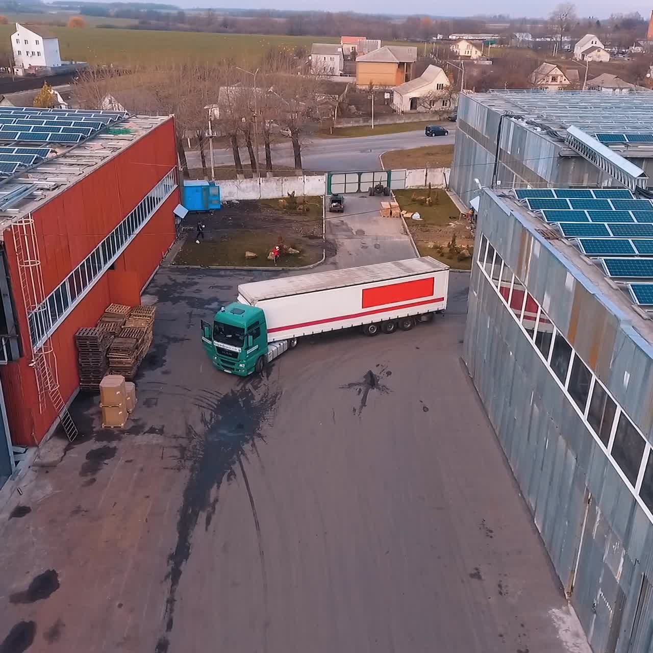 View of solar cell field