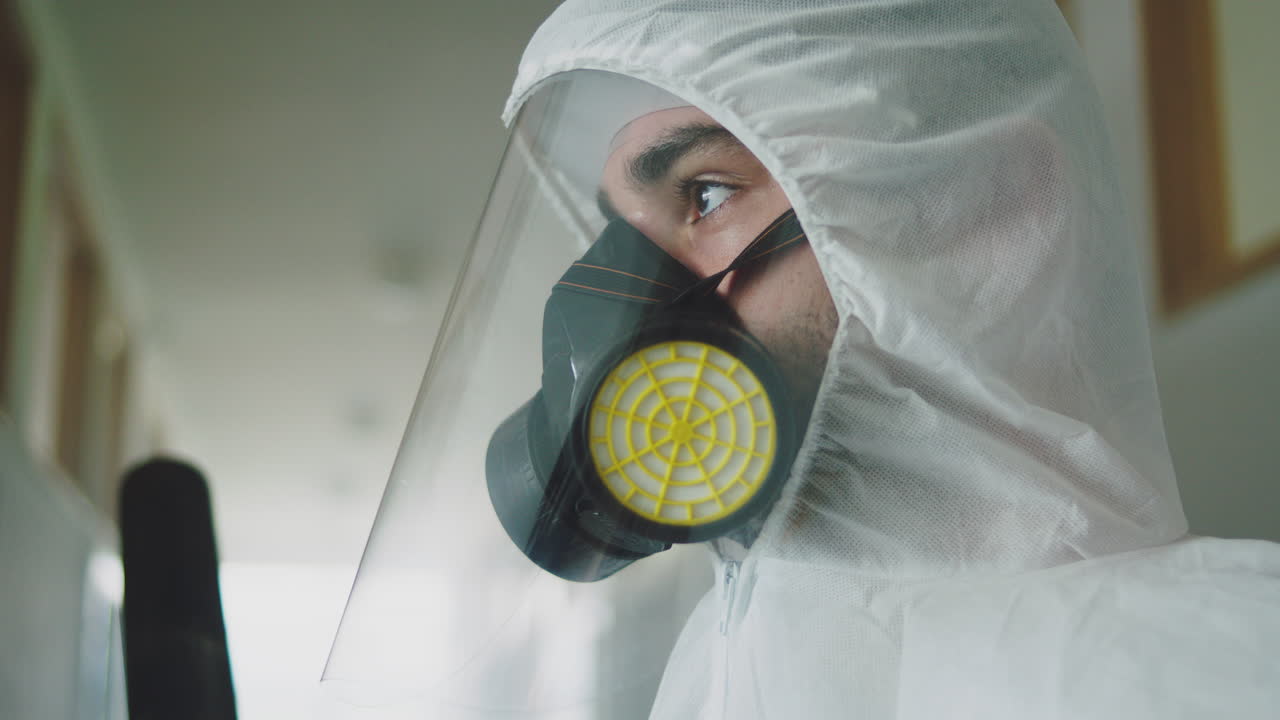 Person in Hazmat Suit