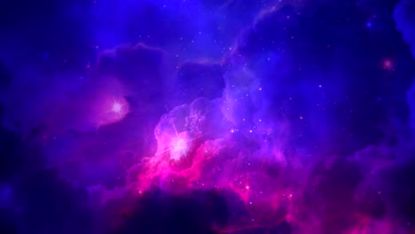 purple fantasy sky with clouds and stars