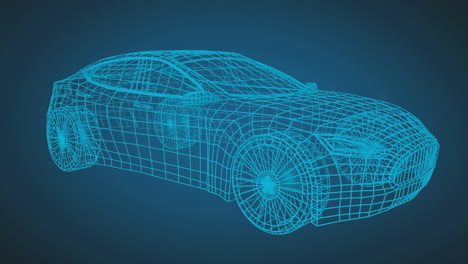 mapeo 3d digital de un coche deportivo