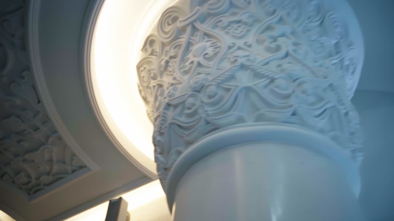 장식 천장 및 기둥