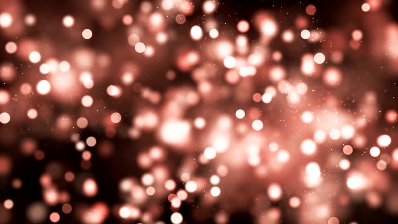 Sfondo astratto di particelle sfocate 4k (Rosso) - Video stock in loop